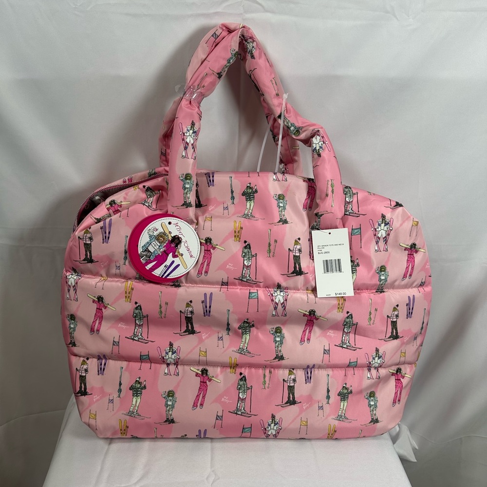 Betsey Johnson Pink Ski Girl Weekender Tote